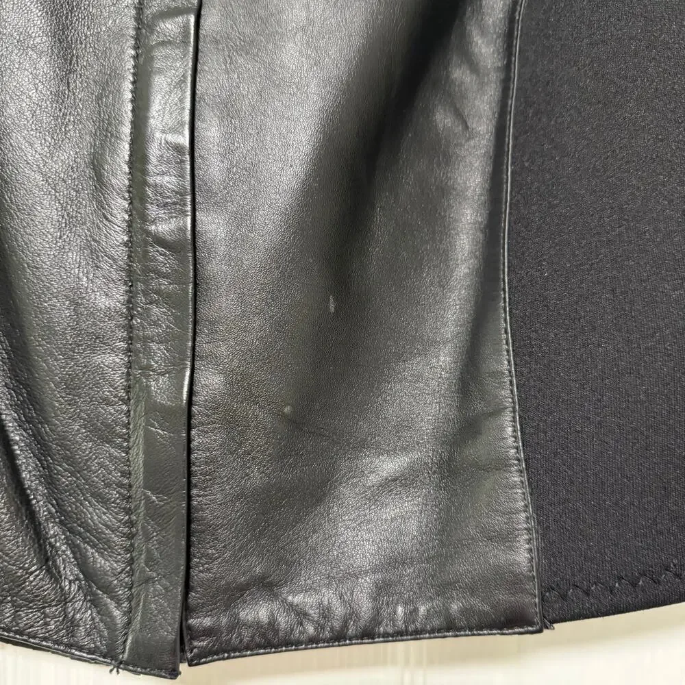 First Genuine Leather Women's Black Lace Up Corset Vest Size Medium - Picture 10 of 12
